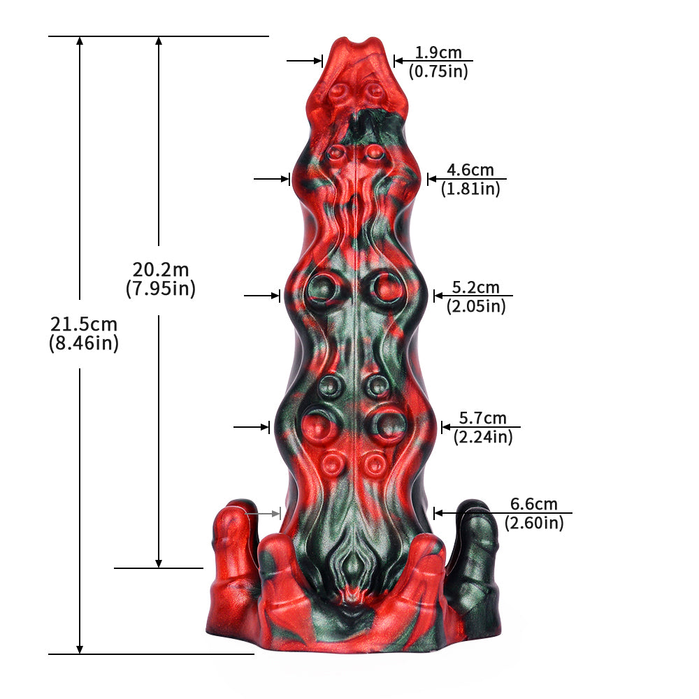 8.4 Inch Tentacle Dildo, Fantasy Dildo, Alien Dildo