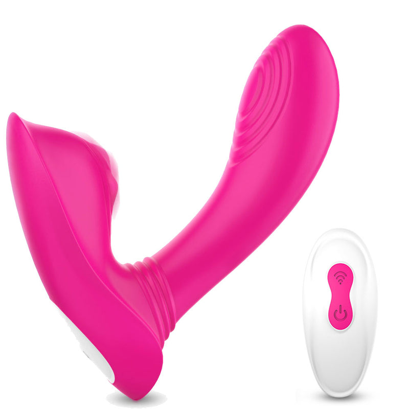 YoYoLemon Wearable Panty Vibrator with Wireless Remote Control for Clitoral and G Spot Adult Sex Toys for Women, Hot Pink